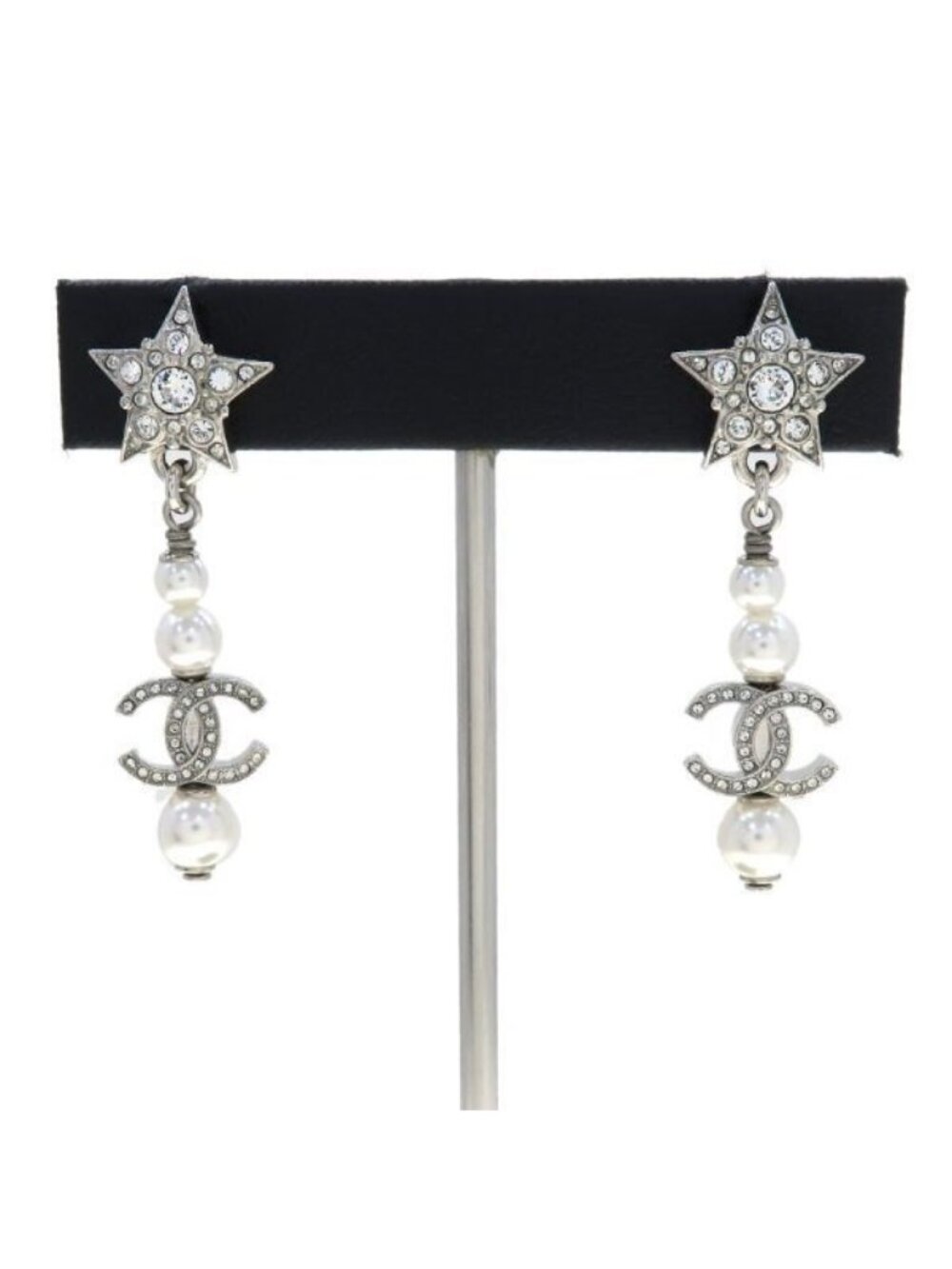 Chanel 20P Earrings Silver